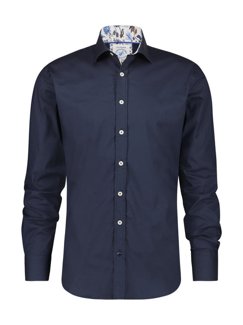 A Fish Named Fred Power Stretch Shirt Navy